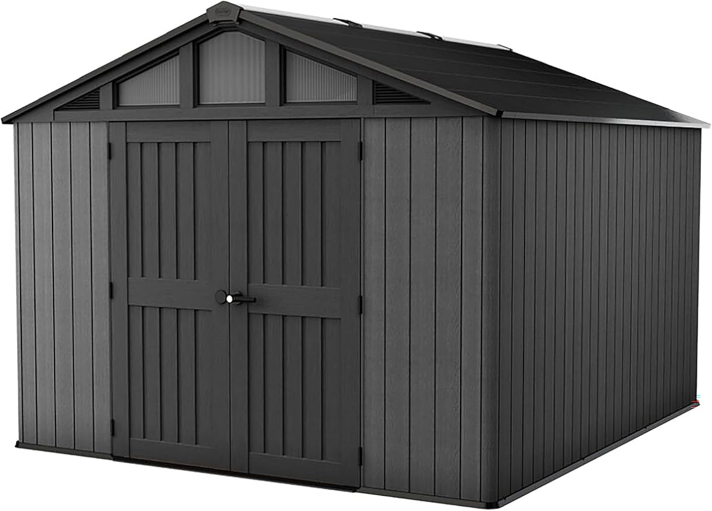 10x15ft Stronghold Outdoor Storage Shed — Wood-Effect, Weatherproof & Steel-Reinforced