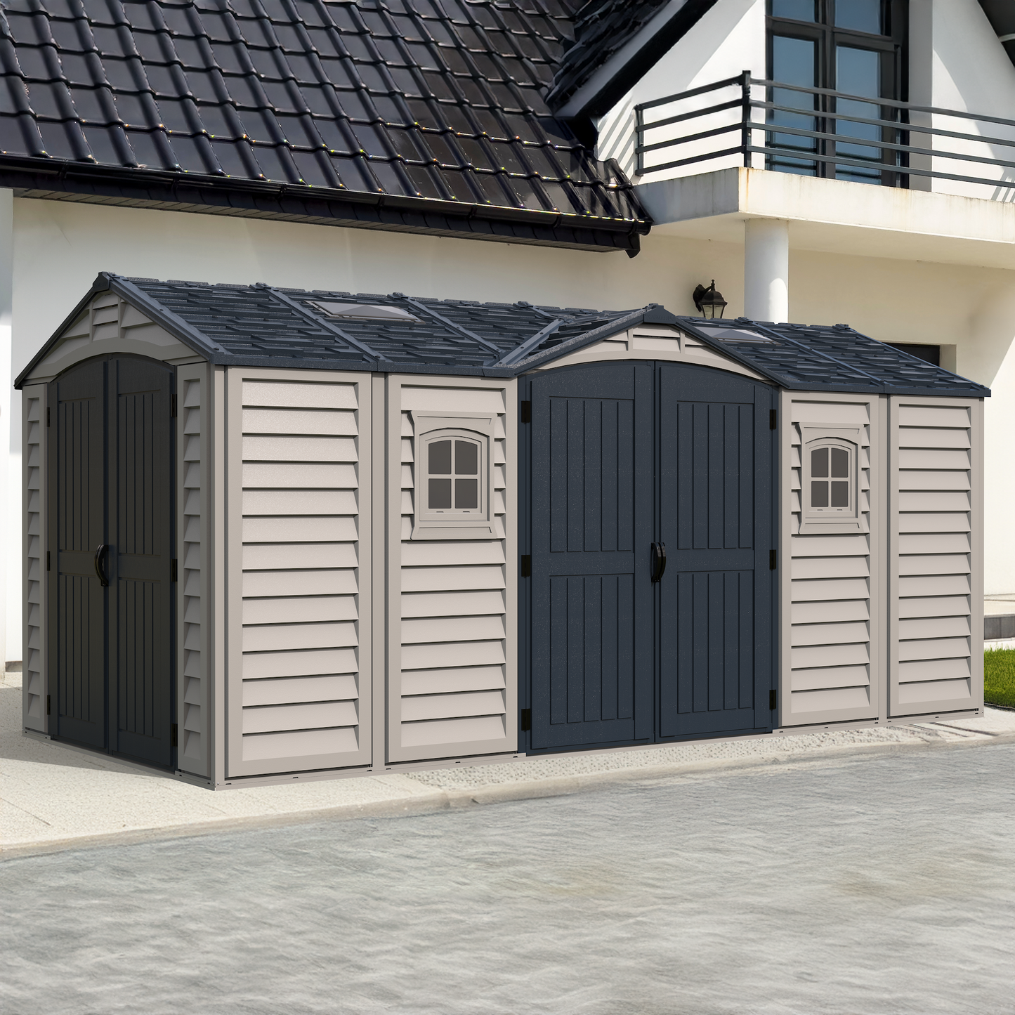 Duramax Apex Pro PLUS 4.77 x 2.40 m Plastic Shed