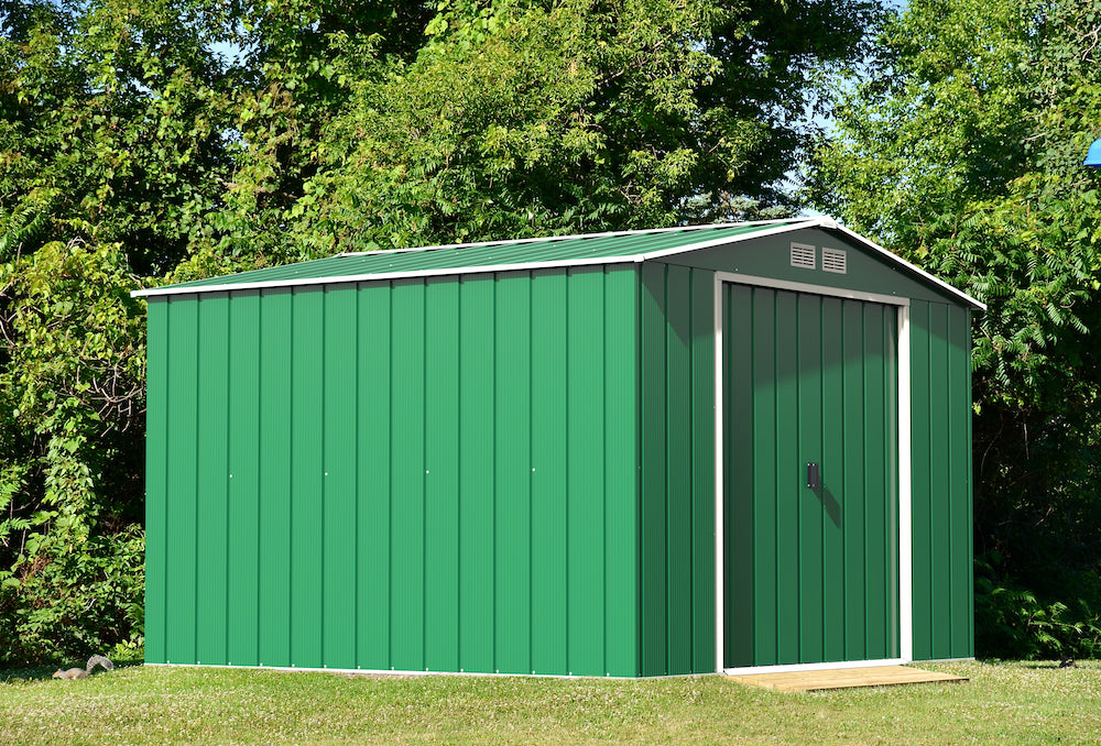 Duramax ECO 3.12 x 2.94 m Metal Shed - Green