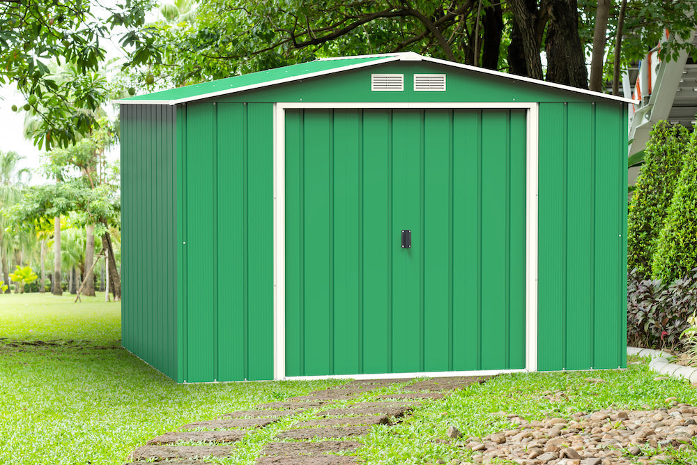 Duramax ECO 3.12 x 2.34 m Metal Shed - Green