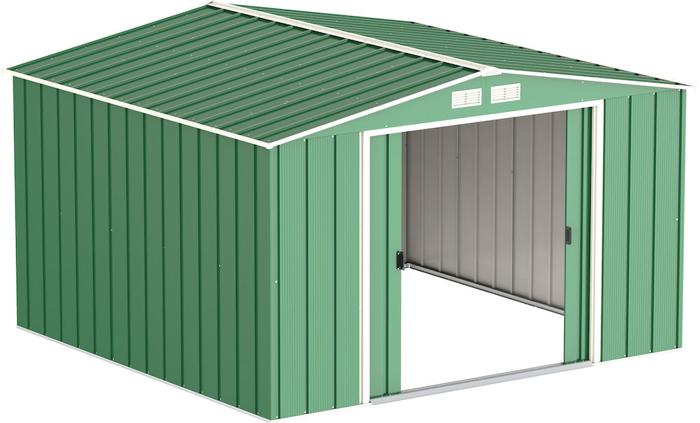 Duramax ECO 3.12 x 2.94 m Metal Shed - Green