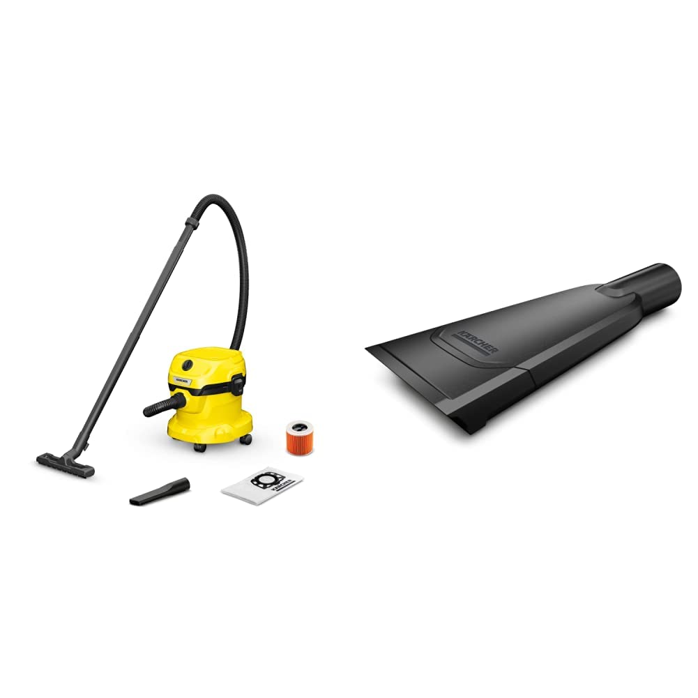 Wet And Dry Vacuum Cleaner 12L 1000W Blowing Function Yellow