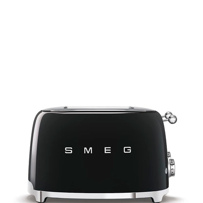 50'S Style Retro Range Breakfast Set 0.8L 1400W Mini Kettle And 4-Slice 2000W Toaster Black