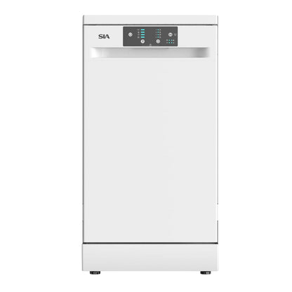 Freestanding Dishwasher 45cm 9 Place Settings 4 Programs Black