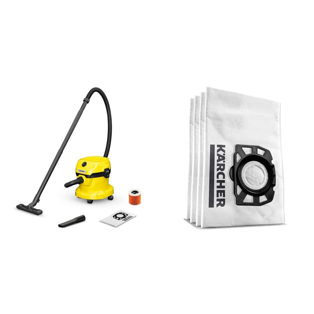 Wet And Dry Vacuum Cleaner 12L 1000W Blowing Function Yellow