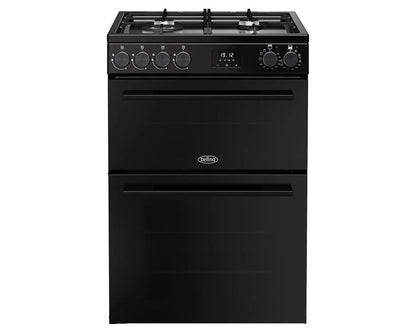 Double Oven Dual Fuel Cooker 99L 60cm Black