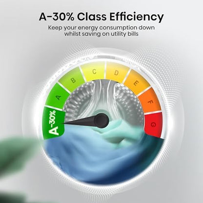 Washer Dryer 9Kg 6Kg 1400Rpm Steam Quick Wash Wifi White