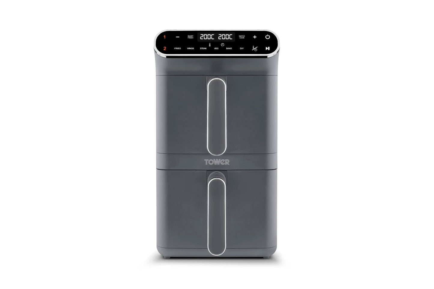 Dual Stack Air Fryer 11L 2460W 6 Presets Graphite