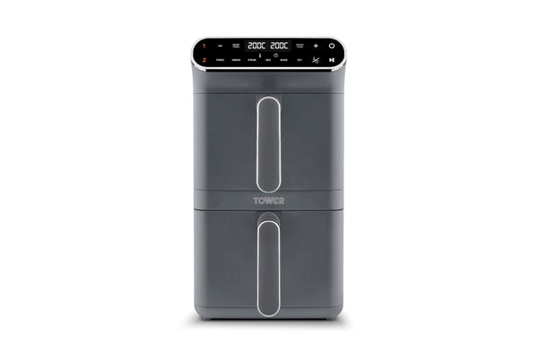 Dual Stack Air Fryer 11L 2460W 6 Presets Graphite