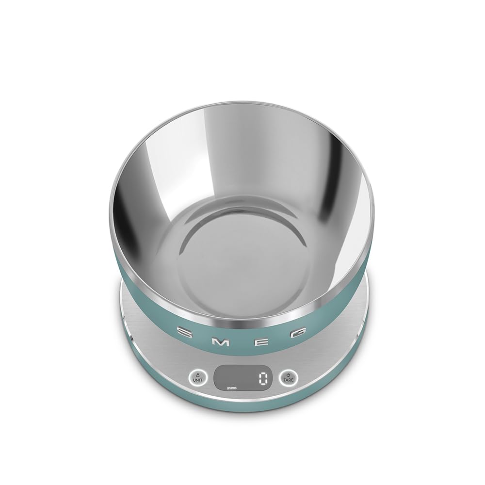 Digital Kitchen Scale 1.8L Removable Bowl 5kg Capacity Emerald Green