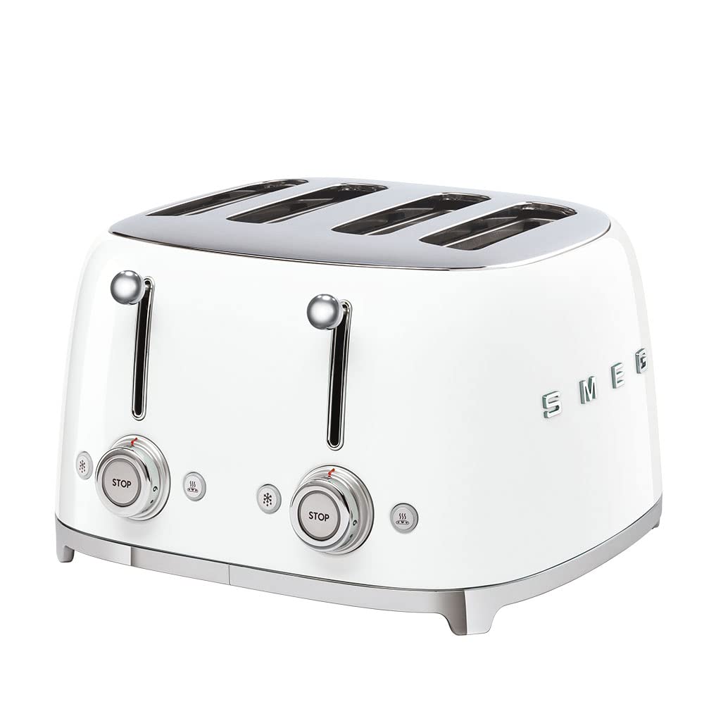 Retro Style Kettle And Toaster Set 1.7L 3000W 4-Slice 2000W White