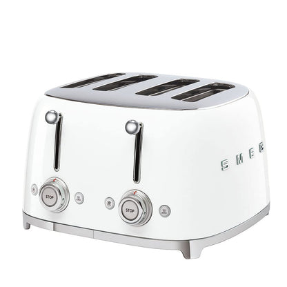 Retro Style Kettle And Toaster Set 1.7L 3000W 4-Slice 2000W White
