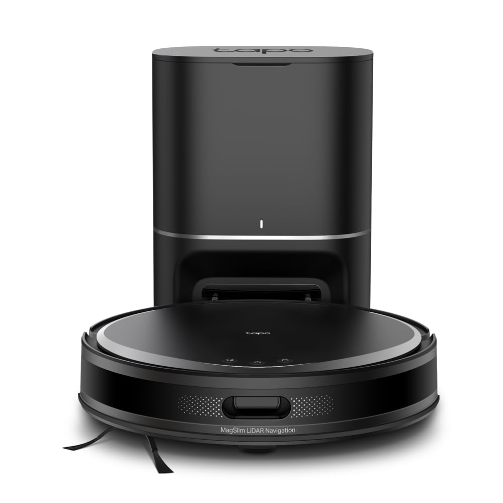 Robot Vacuum And Mop 5300Pa MagSlim LiDAR Auto-Empty Dock Black