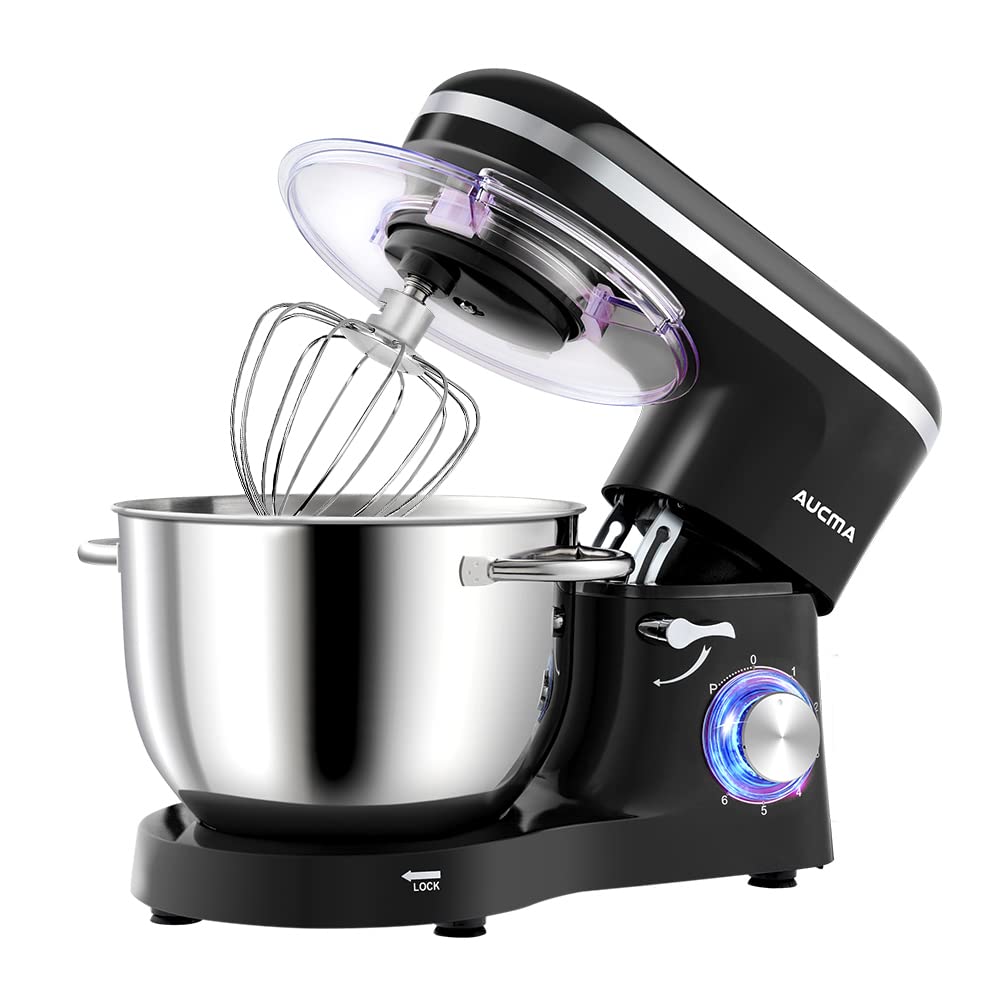 Stand Mixer 6.2L 1400W 6 Speed Tilt-Head Black