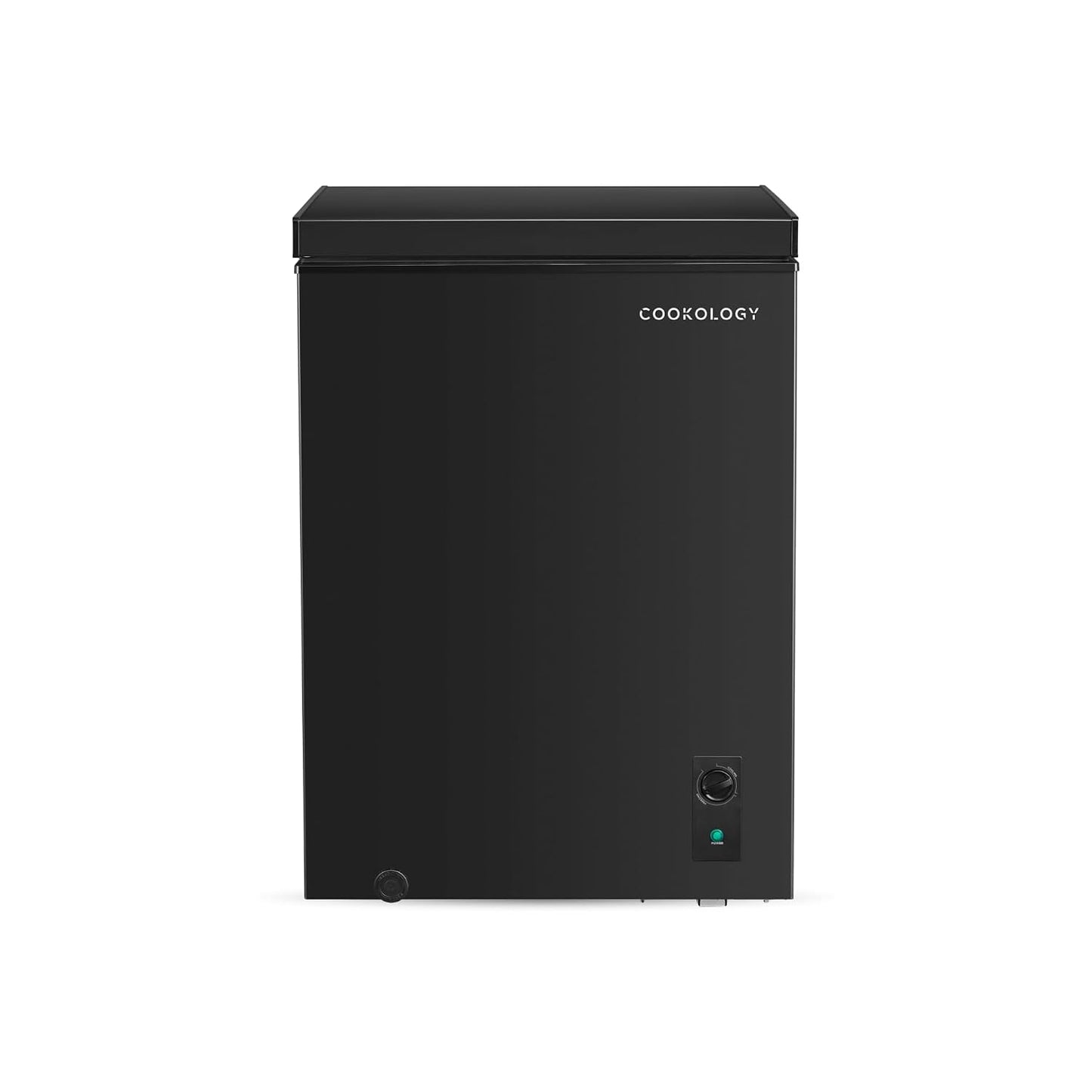 Freestanding Chest Freezer 99L Adjustable Thermostat Black