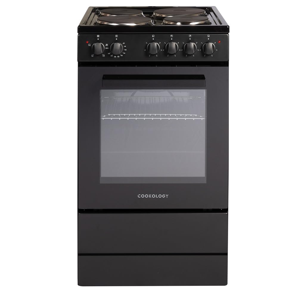 Freestanding Electric Cooker 62L 50cm Black