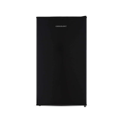 Freestanding Under Counter Fridge 93L Reversible Door Black