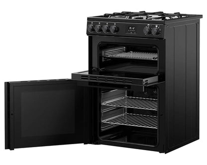 Double Oven Dual Fuel Cooker 99L 60cm Black