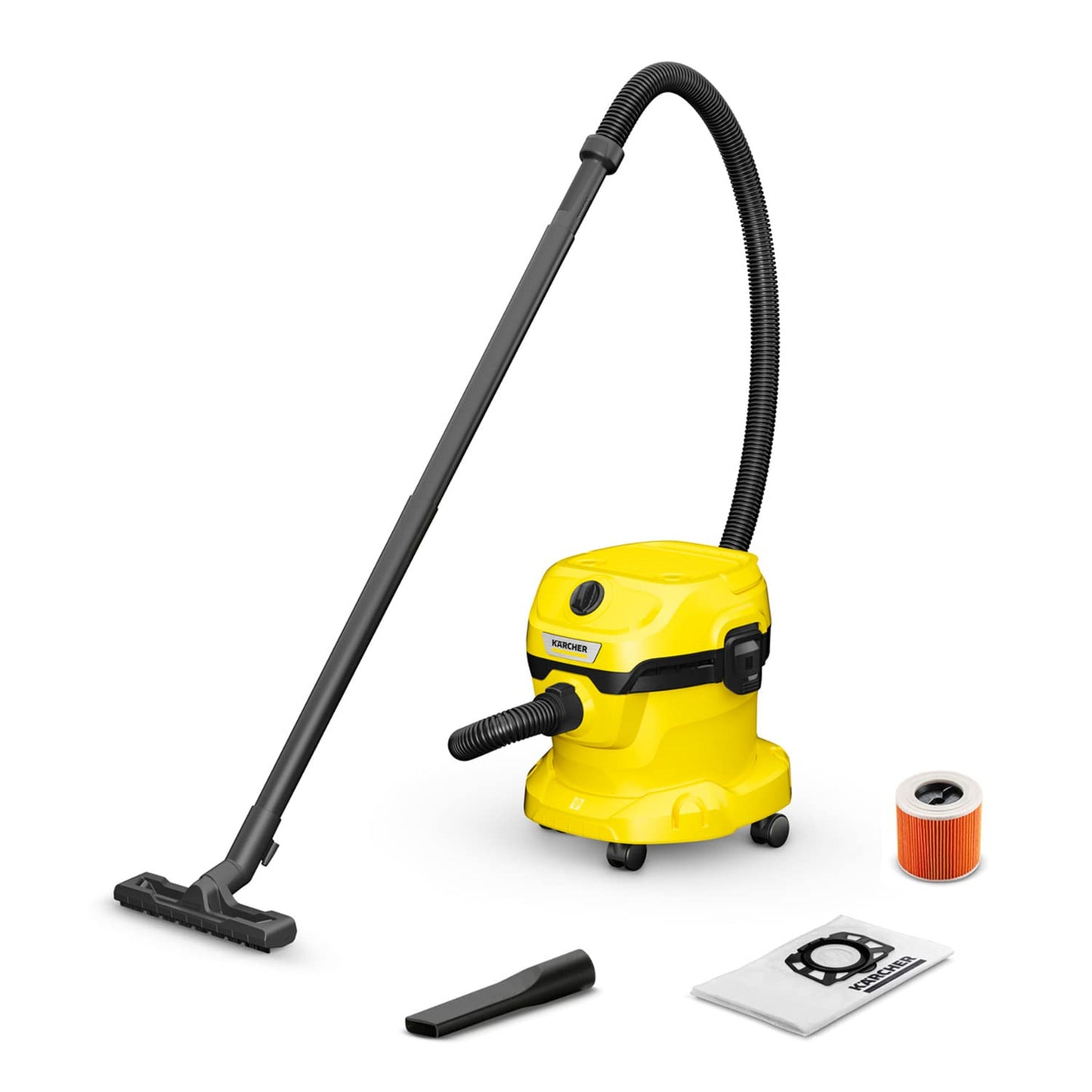 Wet And Dry Vacuum Cleaner 12L 1000W Blowing Function Yellow