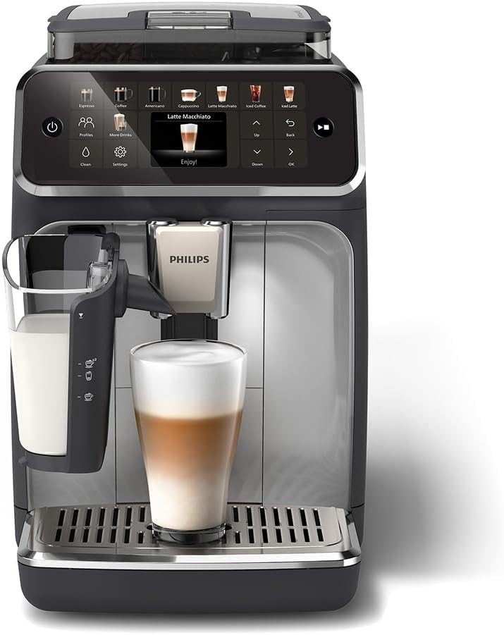 Bean To Cup Coffee Machine 12 Varieties Lattego Milk Frother Ceramic Grinder Black