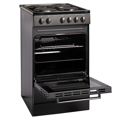Freestanding Electric Cooker 62L 50cm Black