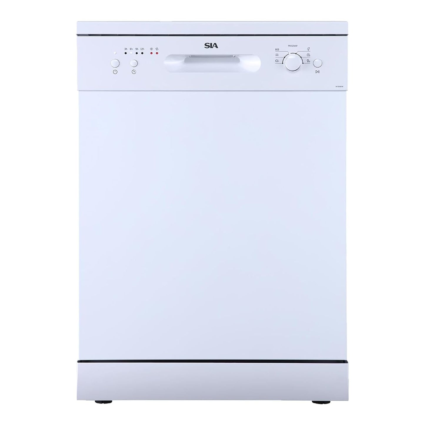 Freestanding Dishwasher 45cm 9 Place Settings 4 Programs Black