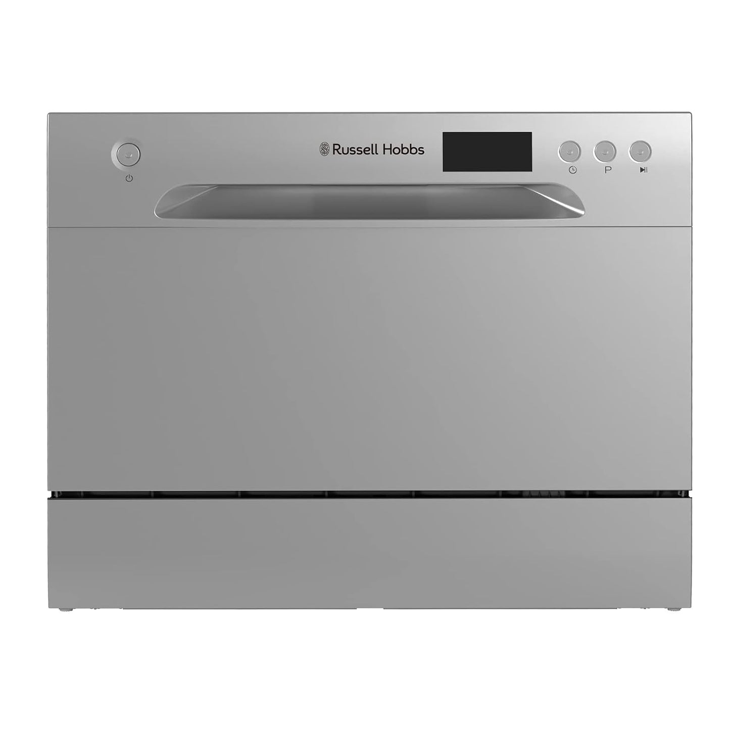 Freestanding Compact Dishwasher 6 Place Settings 6 Programs Silver