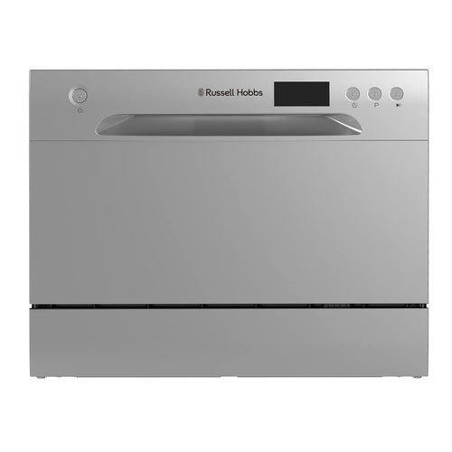 Freestanding Compact Dishwasher 6 Place Settings 6 Programs Silver