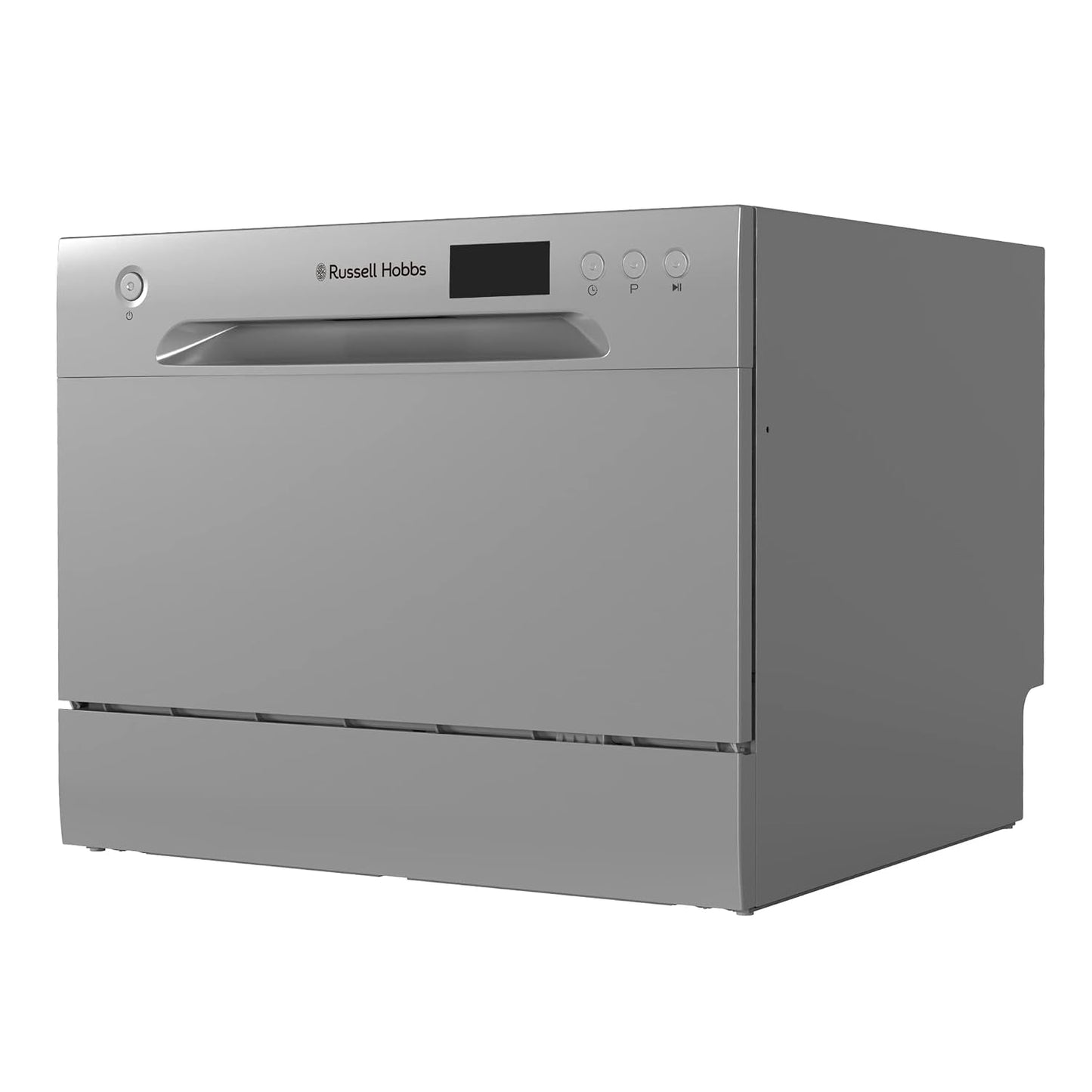 Freestanding Compact Dishwasher 6 Place Settings 6 Programs Silver
