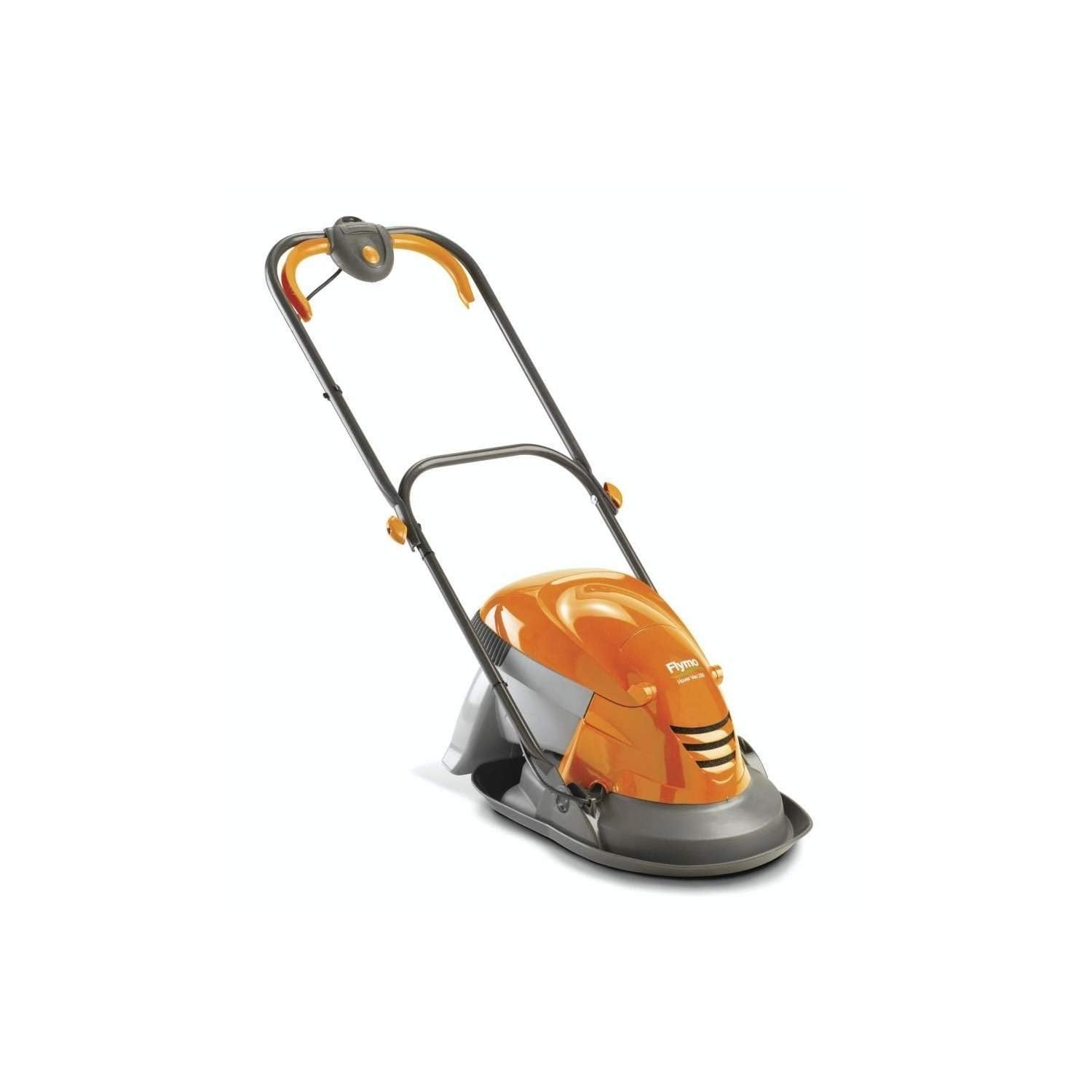 Hover Lawn Mower 25cm 1400W 15L Grass Box 4 Cutting Heights Orange Grey