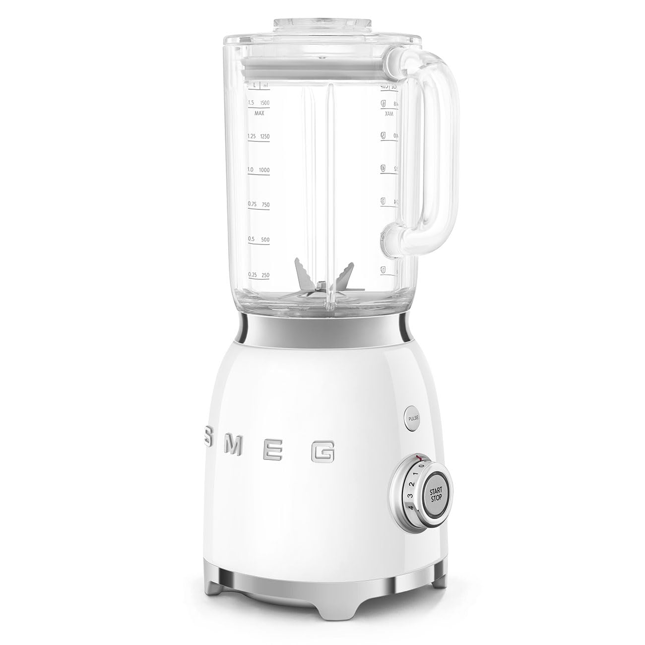 Retro Blender 1.5L 800W 4 Speed 3 Programs White