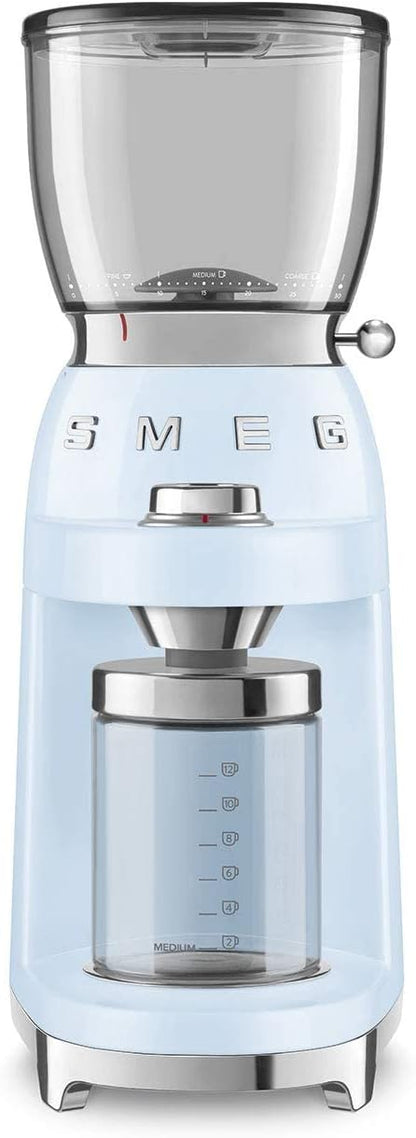 Coffee Grinder 150W 30 Grind Levels Conical Burr Pastel Blue