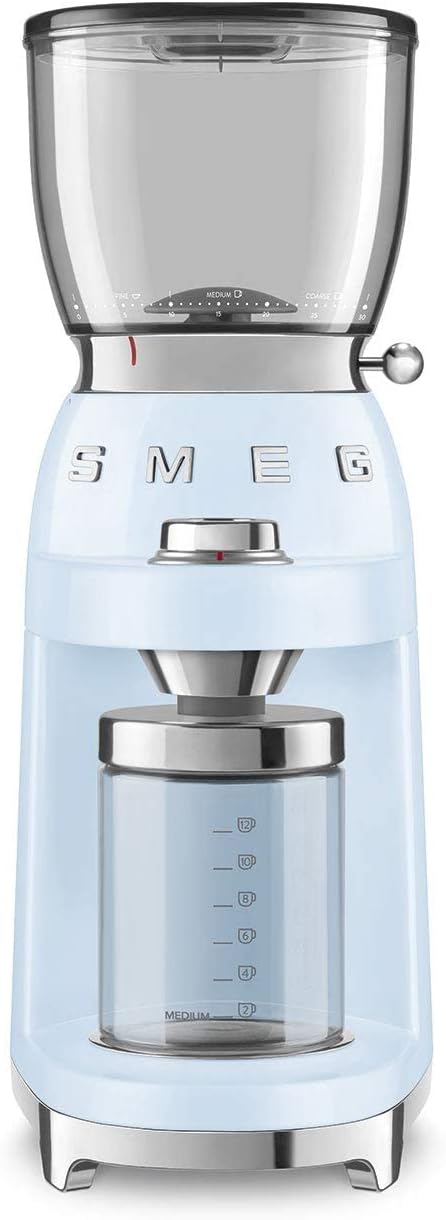 Coffee Grinder 150W 30 Grind Levels Conical Burr Pastel Blue