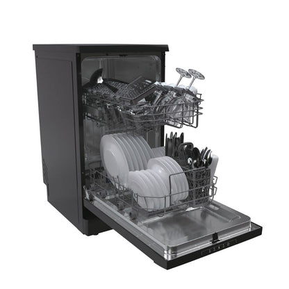 Freestanding Dishwasher 10 Place Settings 45cm Black