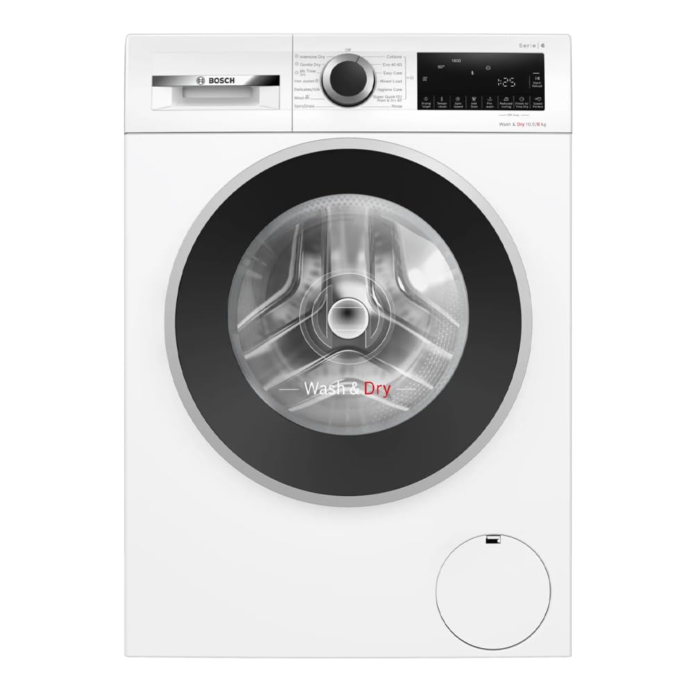 Freestanding Washer Dryer 10.5/6kg 1400rpm AntiStain White