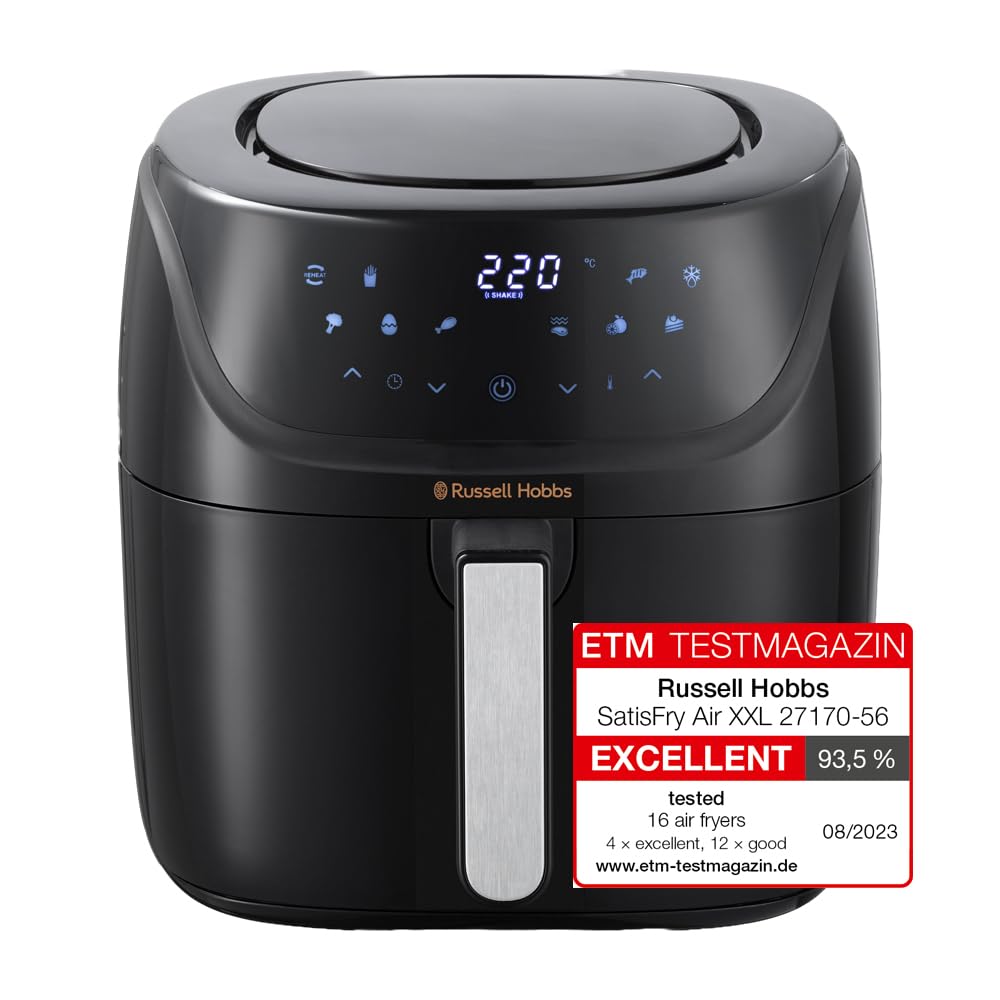 Digital Air Fryer 8L 10 Preset Programmes 220°C Black