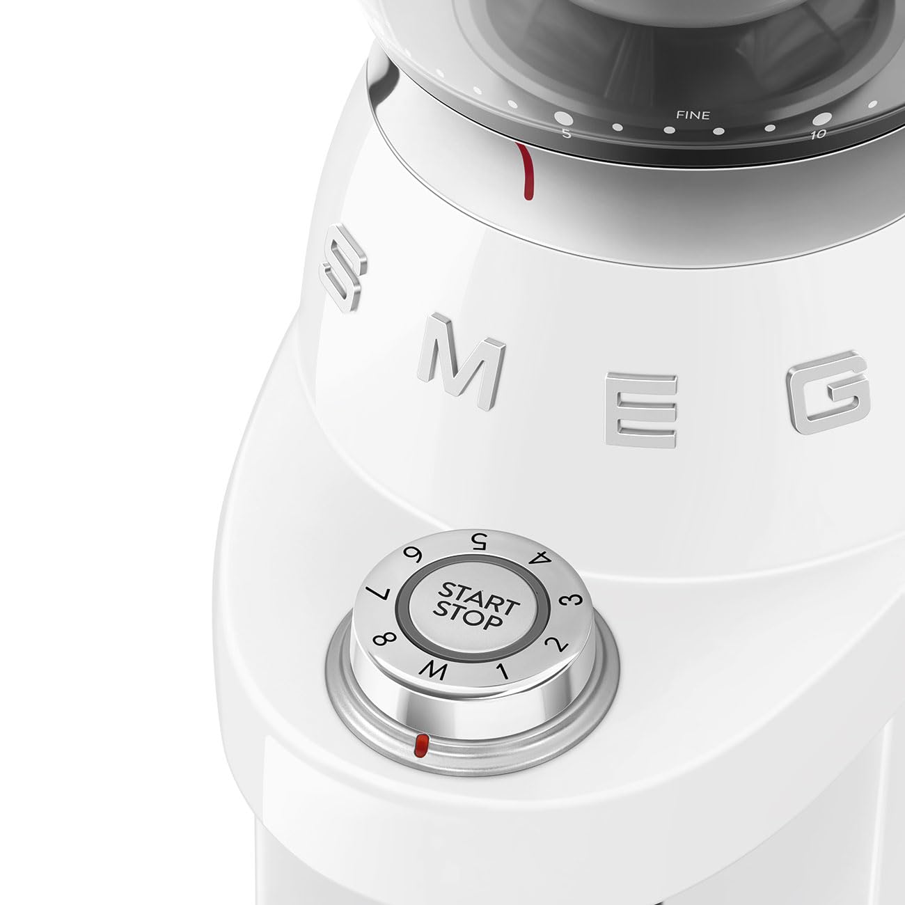 Electric Coffee Grinder 240g 150W Conical Burr White