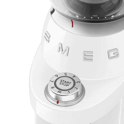 Electric Coffee Grinder 240g 150W Conical Burr White