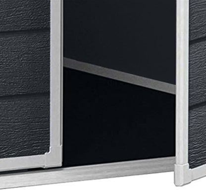 6x4ft Resin Outdoor Storage Shed — Bikes, Tools & Garden Storage