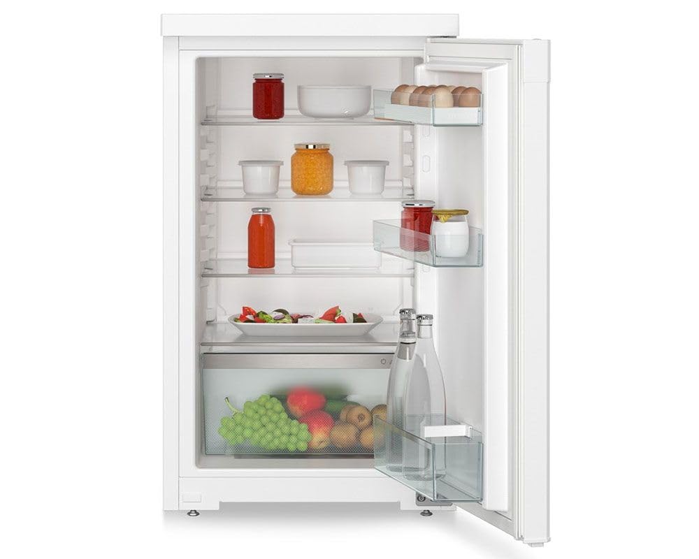 Under Counter Fridge 110L LED Light Touch Control Reversible Door White