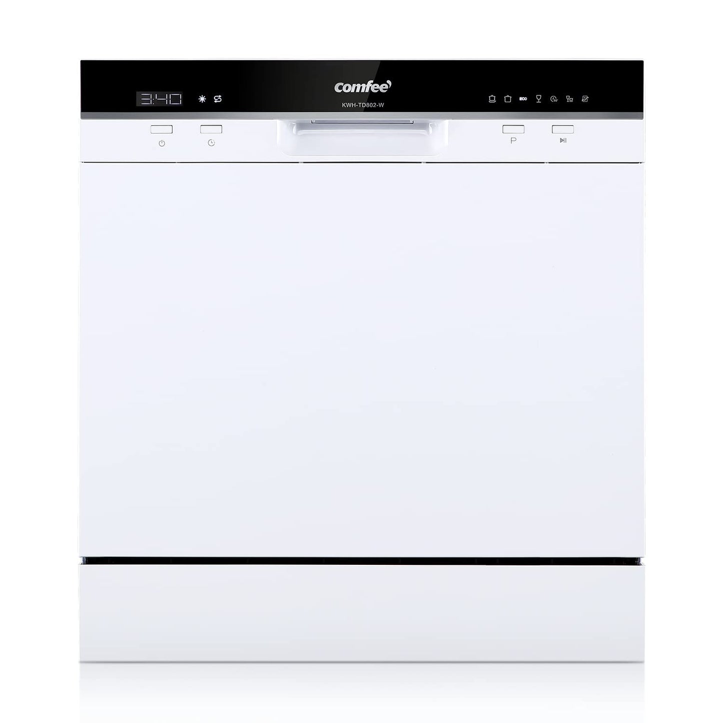 Freestanding Dishwasher 13 Place Settings 6 Programmes White Auto Door Open