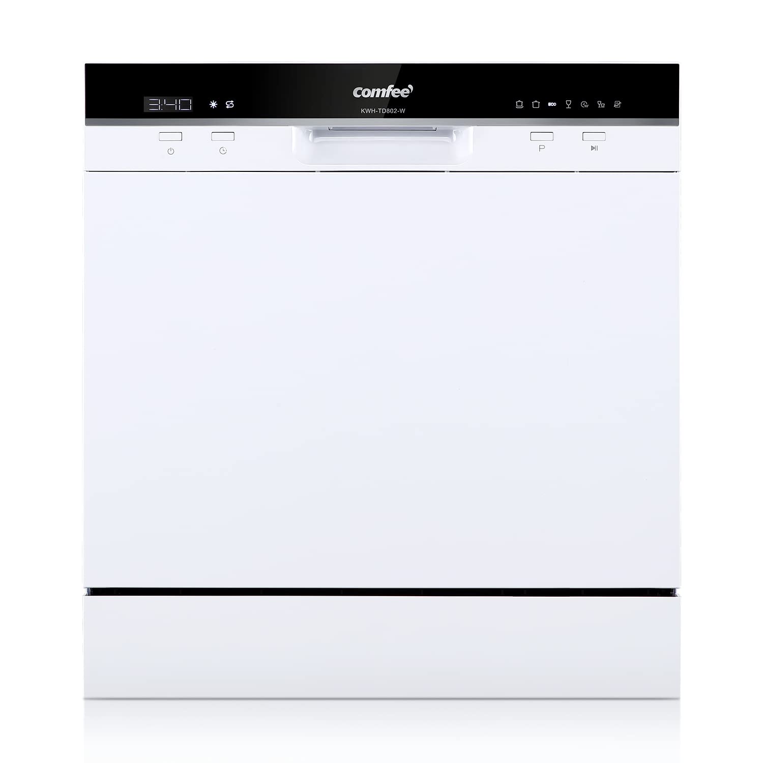 Freestanding Dishwasher 13 Place Settings 6 Programmes White Auto Door Open