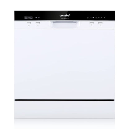 Freestanding Dishwasher 13 Place Settings 6 Programmes White Auto Door Open