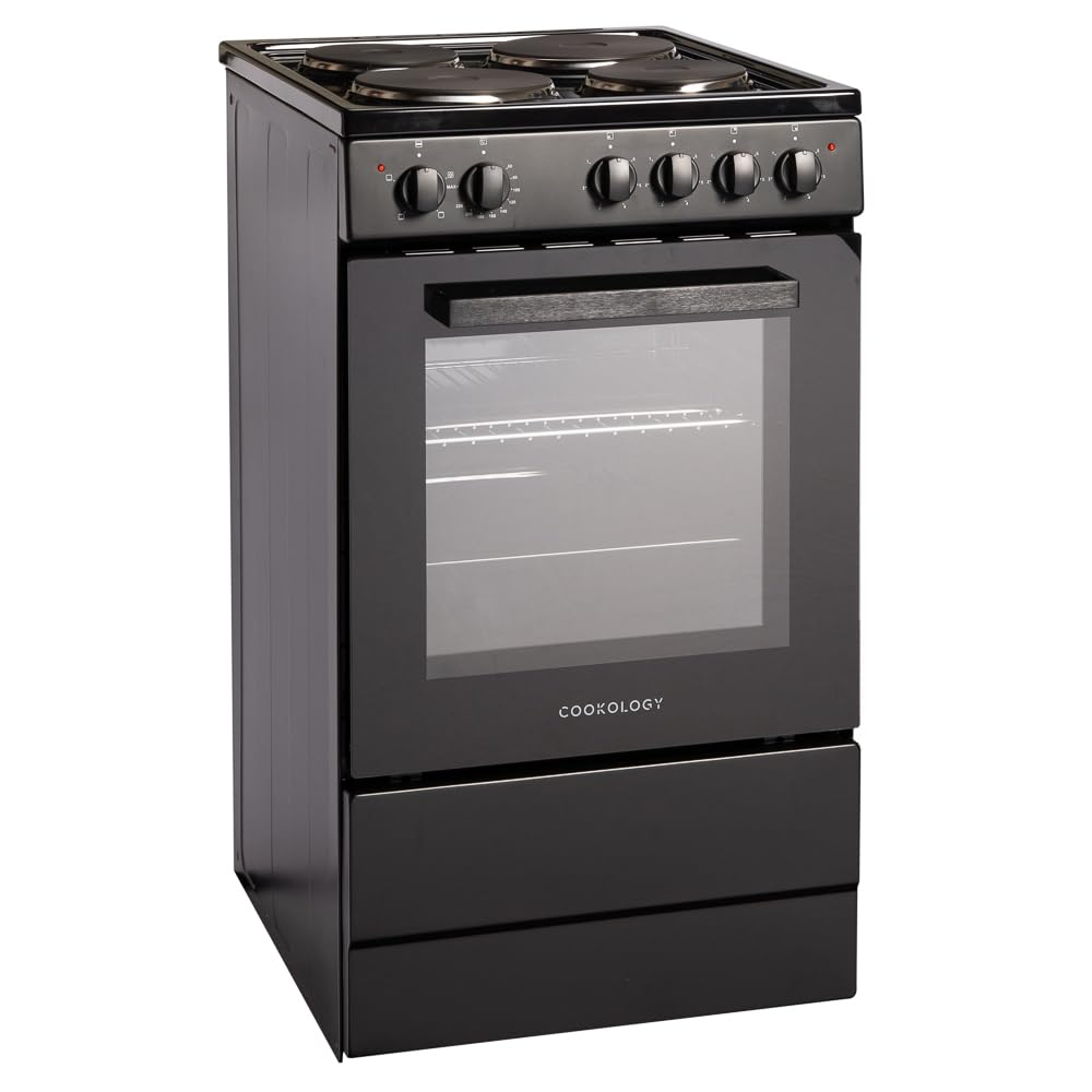 Freestanding Electric Cooker 62L 50cm Black