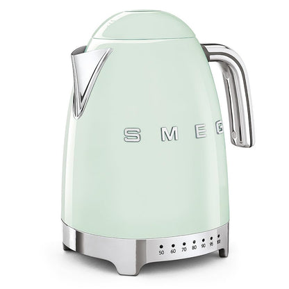 Kettle 1.7L 3kW Acoustic Alarm Pastel Green & Toaster 4 Slice 2kW Pastel Green