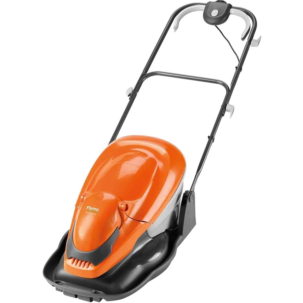 Hover Lawn Mower 36cm 2000W 26L Grass Box 4 Cutting Heights Orange Grey