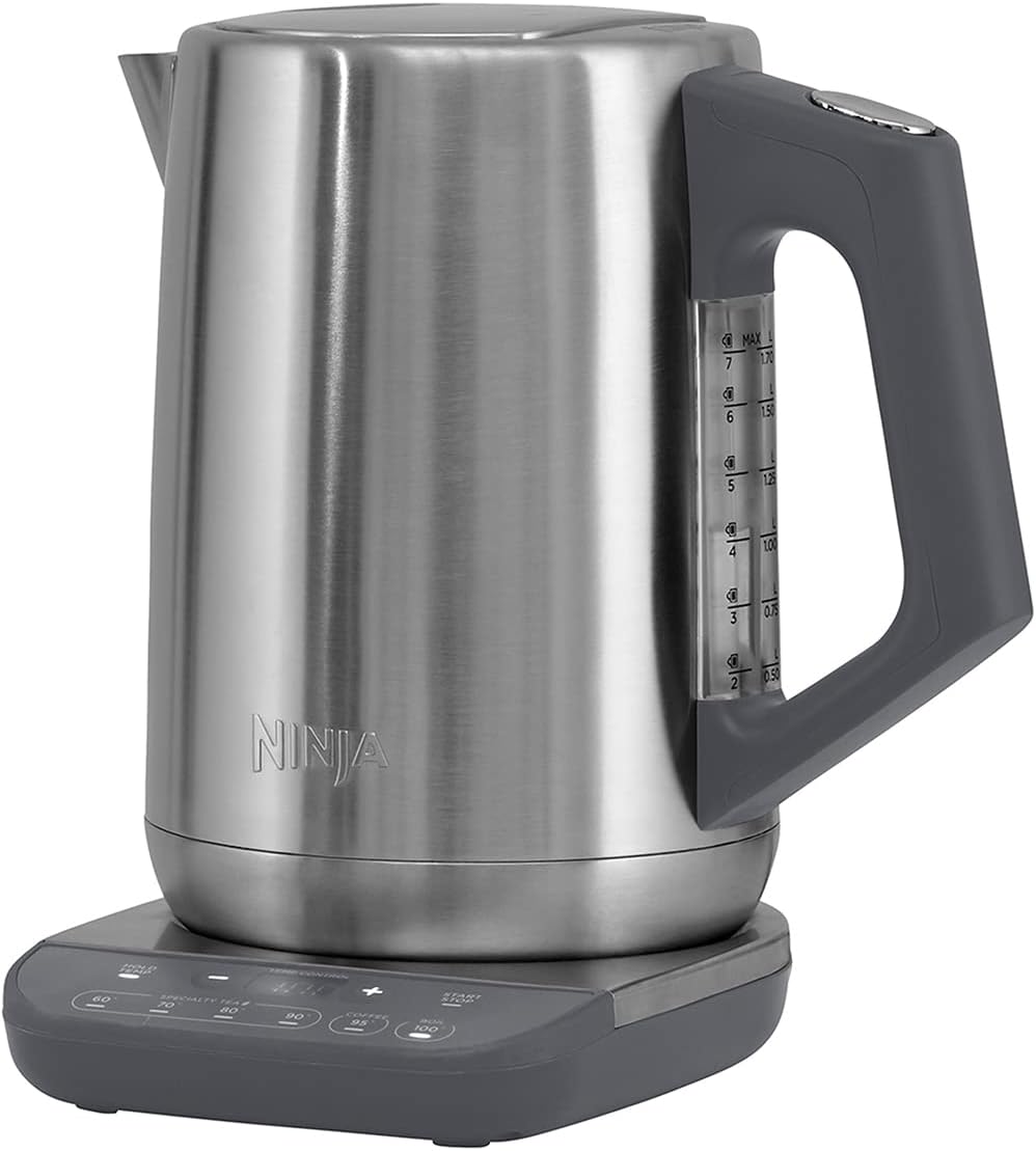 Temperature Control Kettle 1.7L 3000W Rapid Boil Stainless Steel
