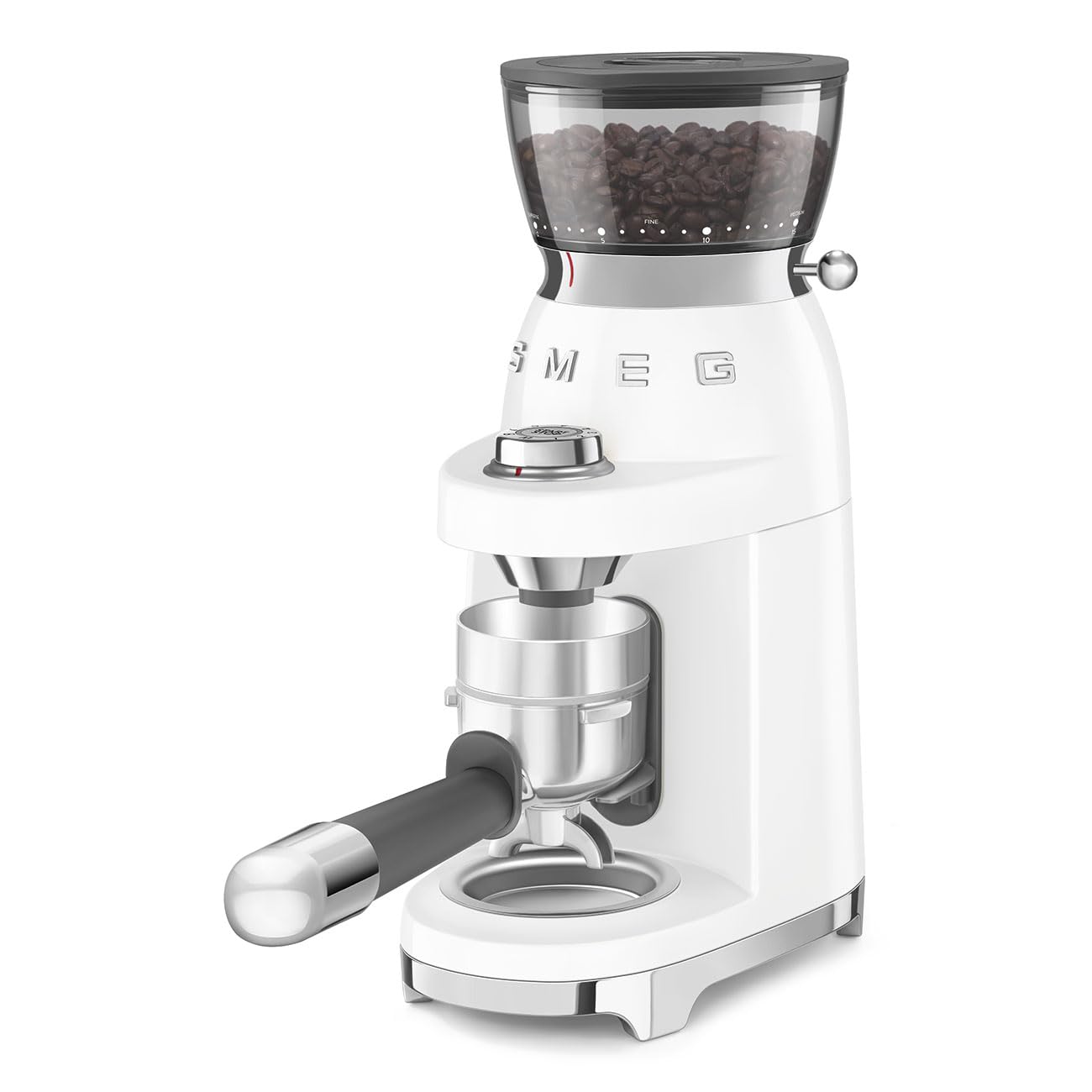 Electric Coffee Grinder 240g 150W Conical Burr White