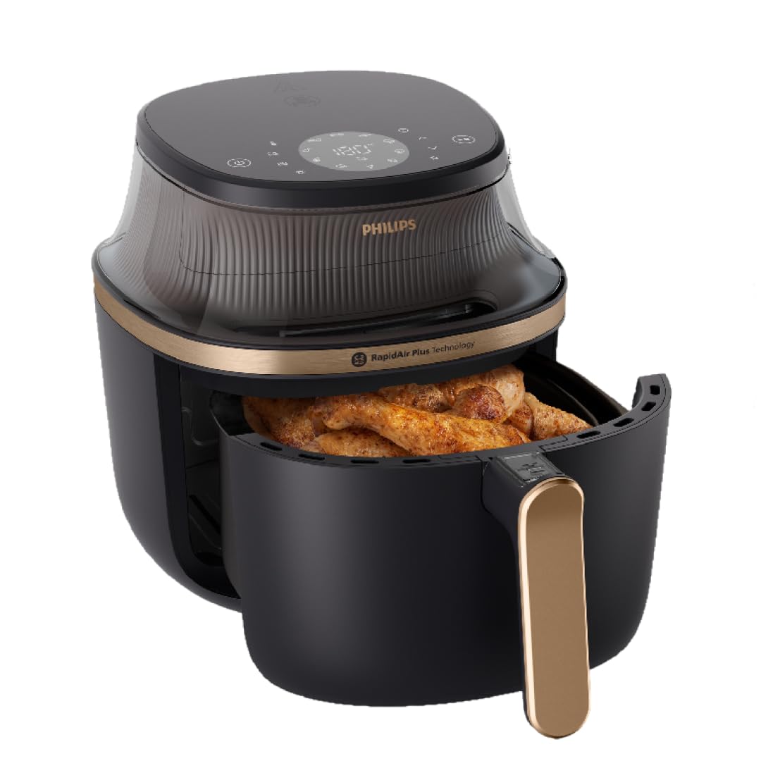 Air Fryer 7.2L 2000W 16-in-1 RapidAir Plus Cooking Window Black