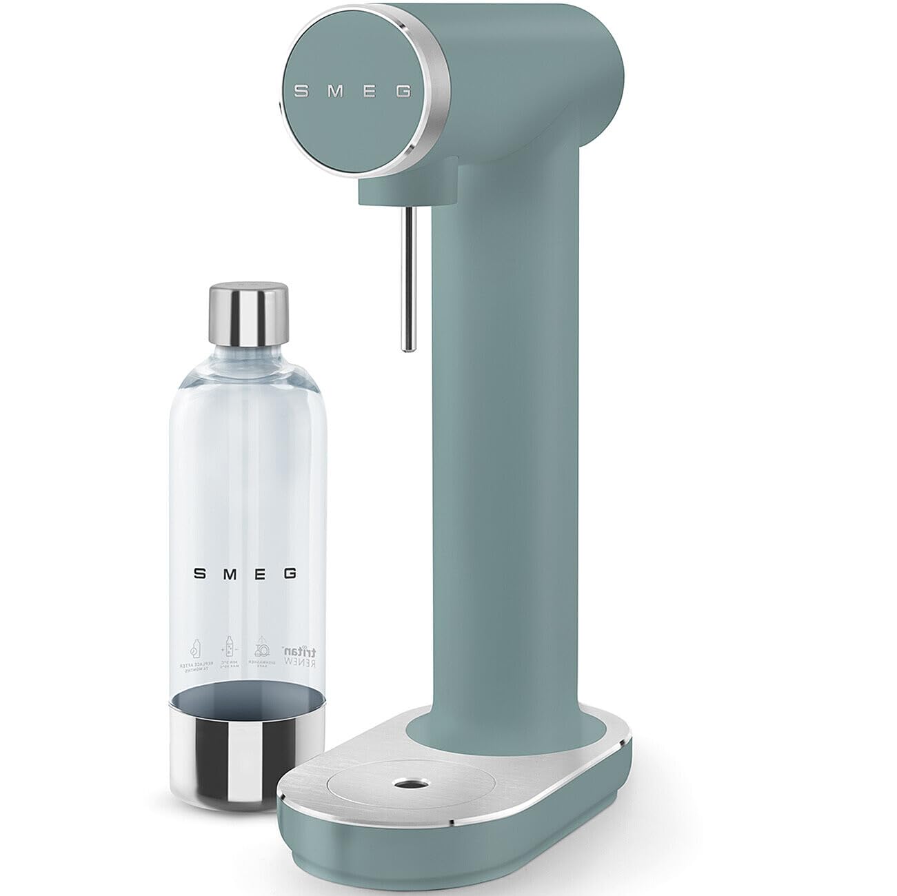 Soda Maker 800ml Non-Slip Feet Space Saving Design Emerald Green